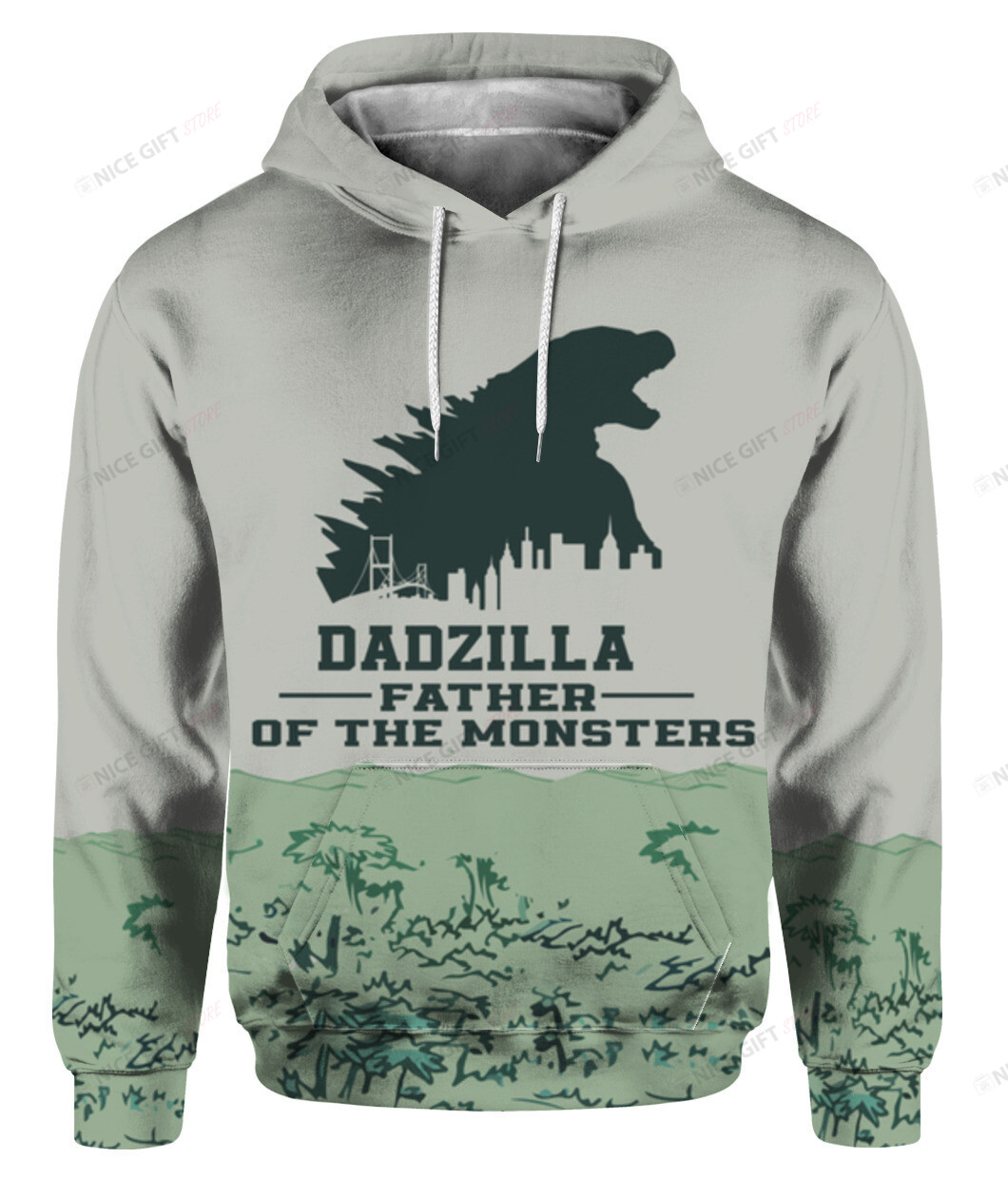 Dadzilla 3D Hoodie Gift For Fans