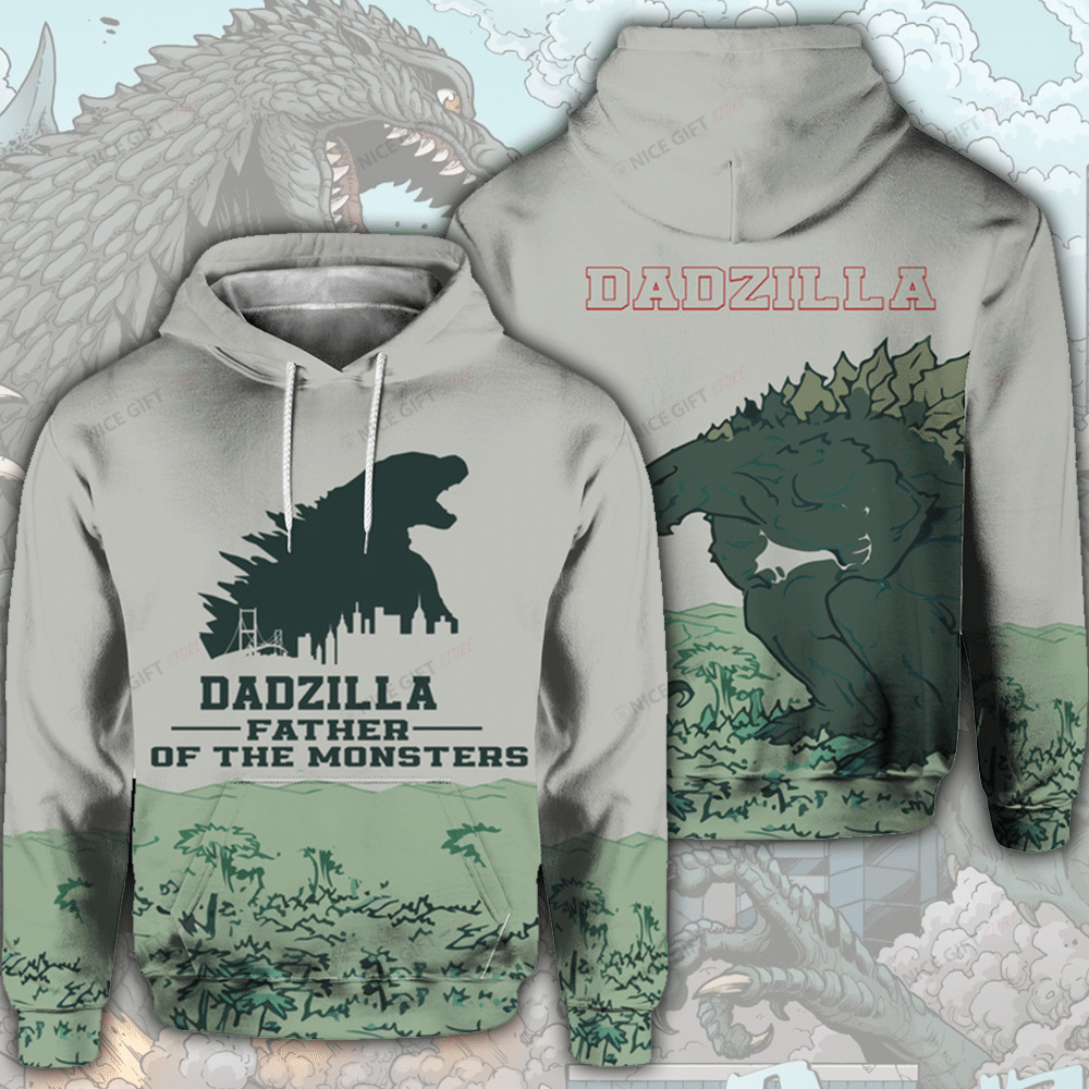 Dadzilla 3D Hoodie Gift For Fans