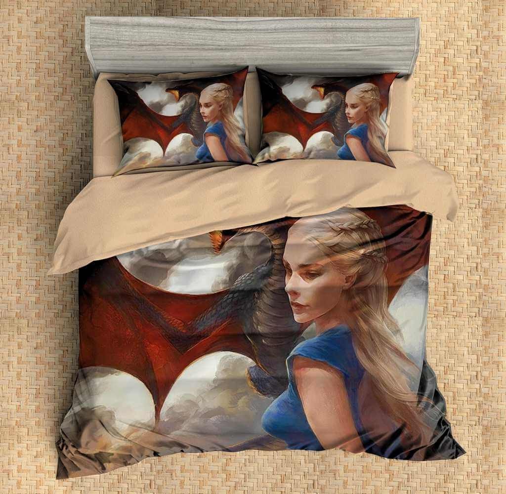 Daenerys Targaryen Game Of Thrones 3D Customized Duvet Cover Bedding Set
