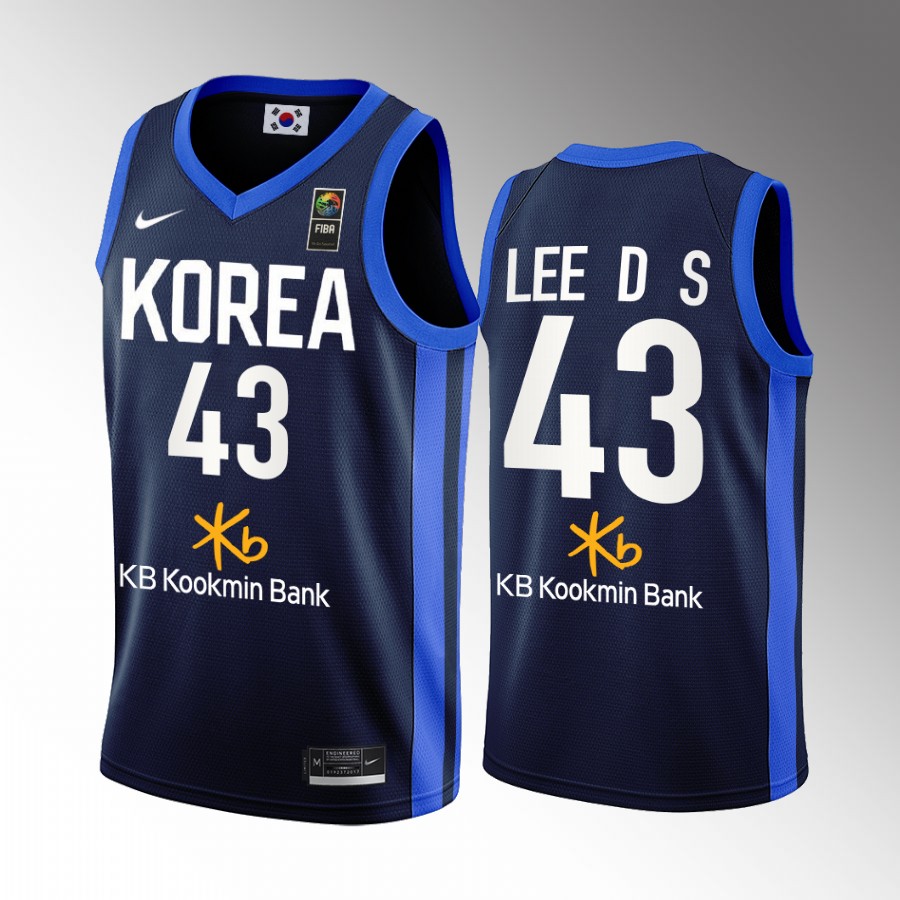 Daesung LEE South Korea 2022 FIBA World Cup Blue Jersey Away #43