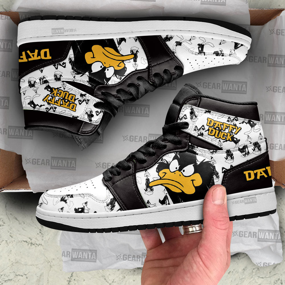 Daffy Duck J1 Shoes For Cartoon Fans Sneakers, Air Jordan Hightop