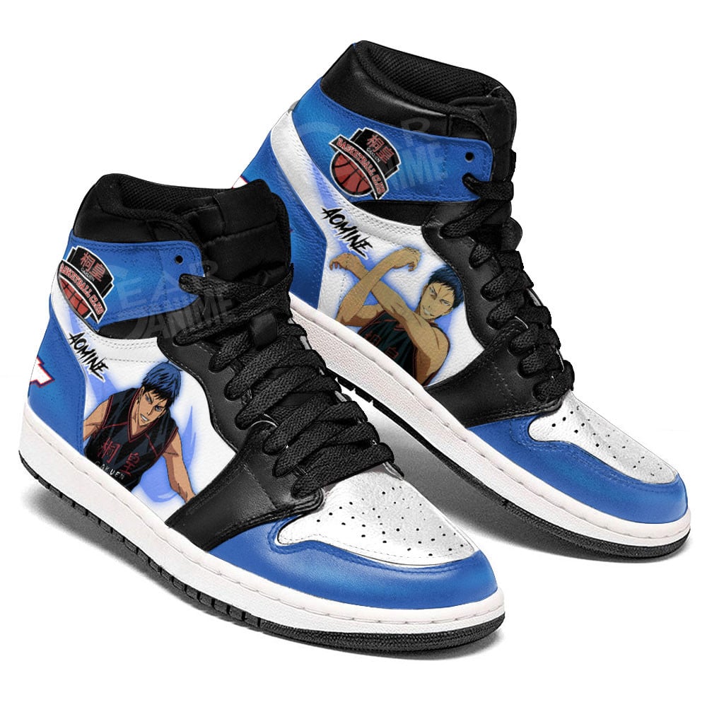 Daiki Aomine JD1s Sneakers Kuroko’s Basketball Anime Shoes, Air Jordan Hightop