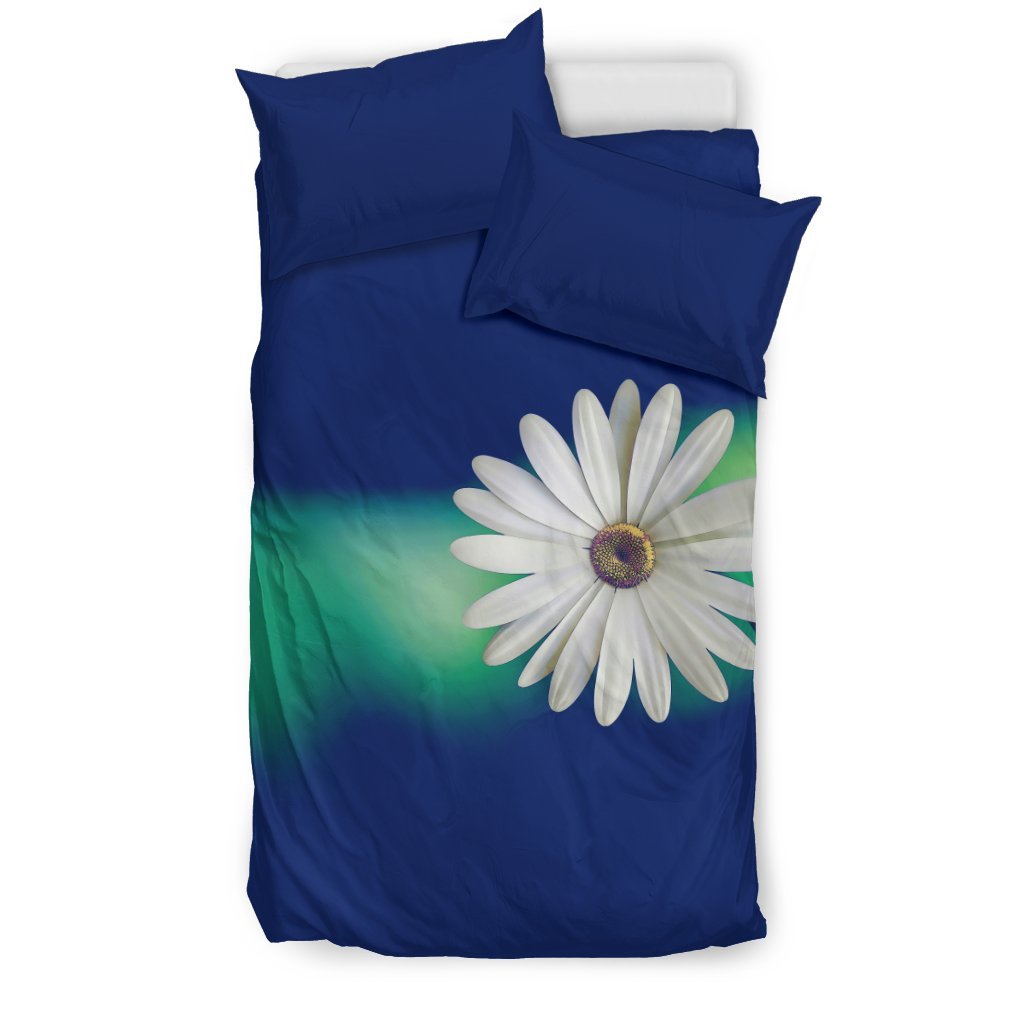 Daisy On Blue 3D Customized Duvet Cover Bedding Set