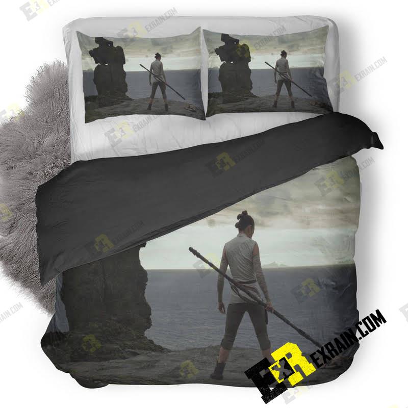 Daisy Ridley Rey Star Wars The Last Jedi 5K Ma 3D Customized Duvet Cover Bedding Set