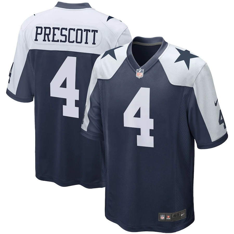 Dak Prescott Dallas Cowboys Game Alternate Navy Jersey - All Stitched 