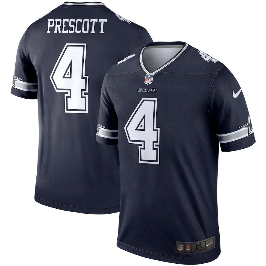 Dak Prescott Dallas Cowboys Game Color Rush Navy Jersey - All Stitched 