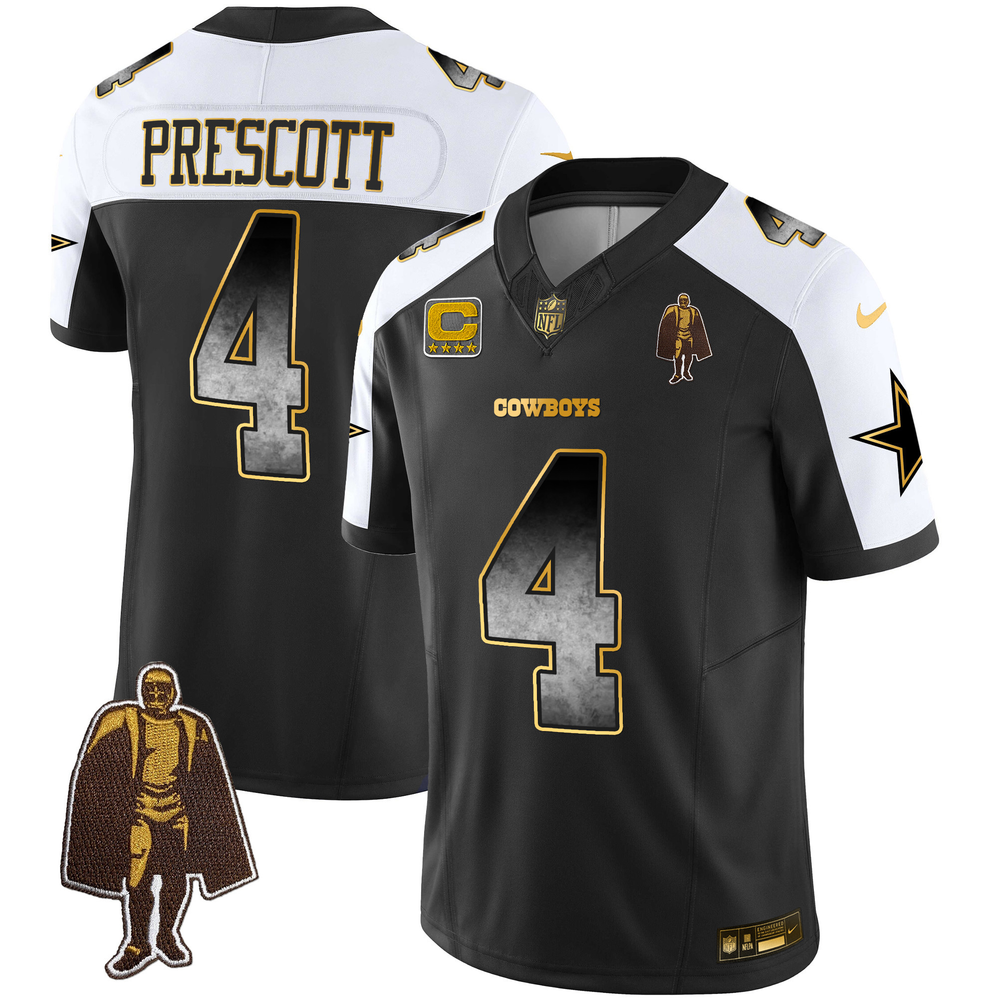 Dak Prescott Men's Dallas Cowboys Arch Smoke Vapor Alternate Jersey - All Stitched 