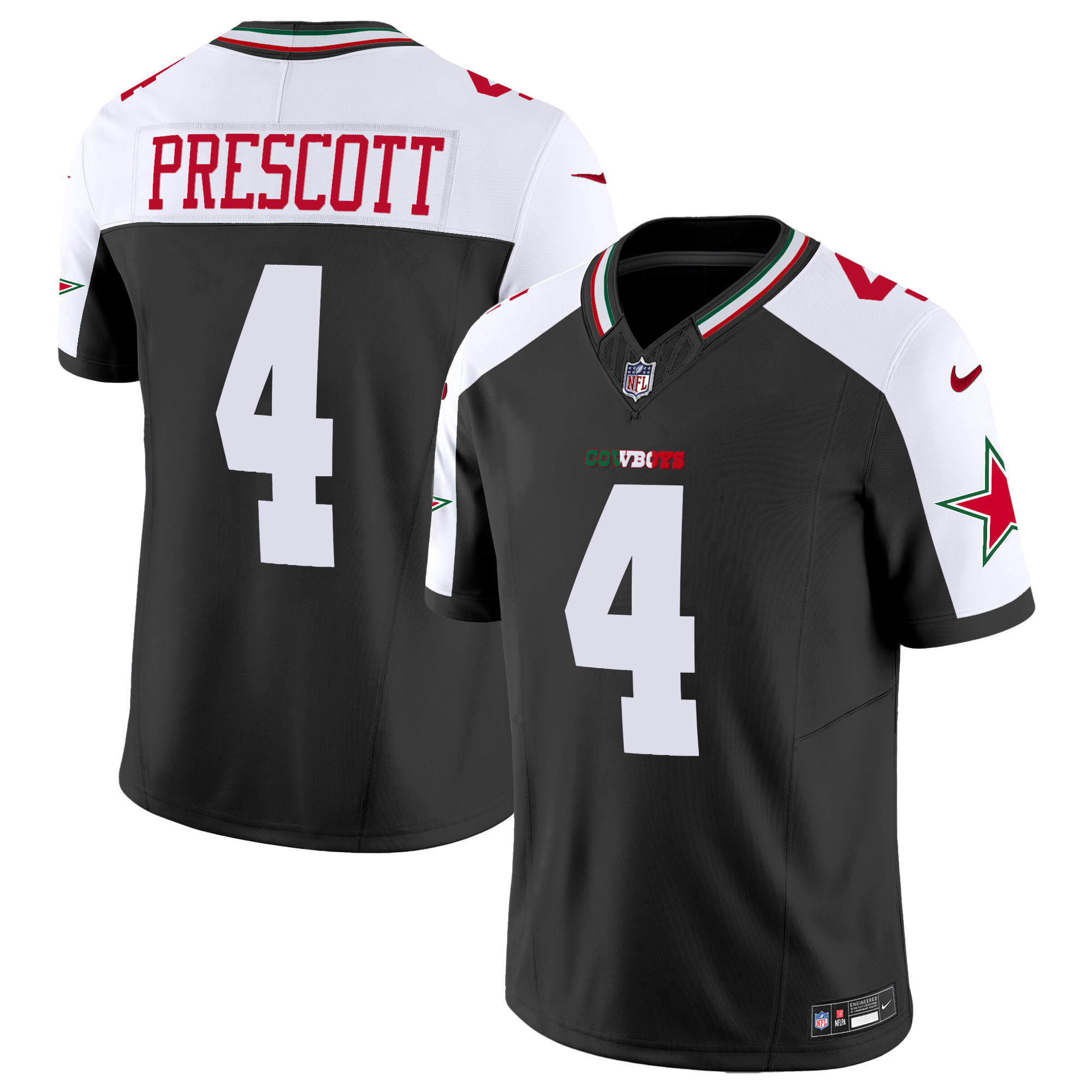Dak Prescott Men's Dallas Cowboys Mexico Vapor Limited Alternate Jersey - All Stitched 