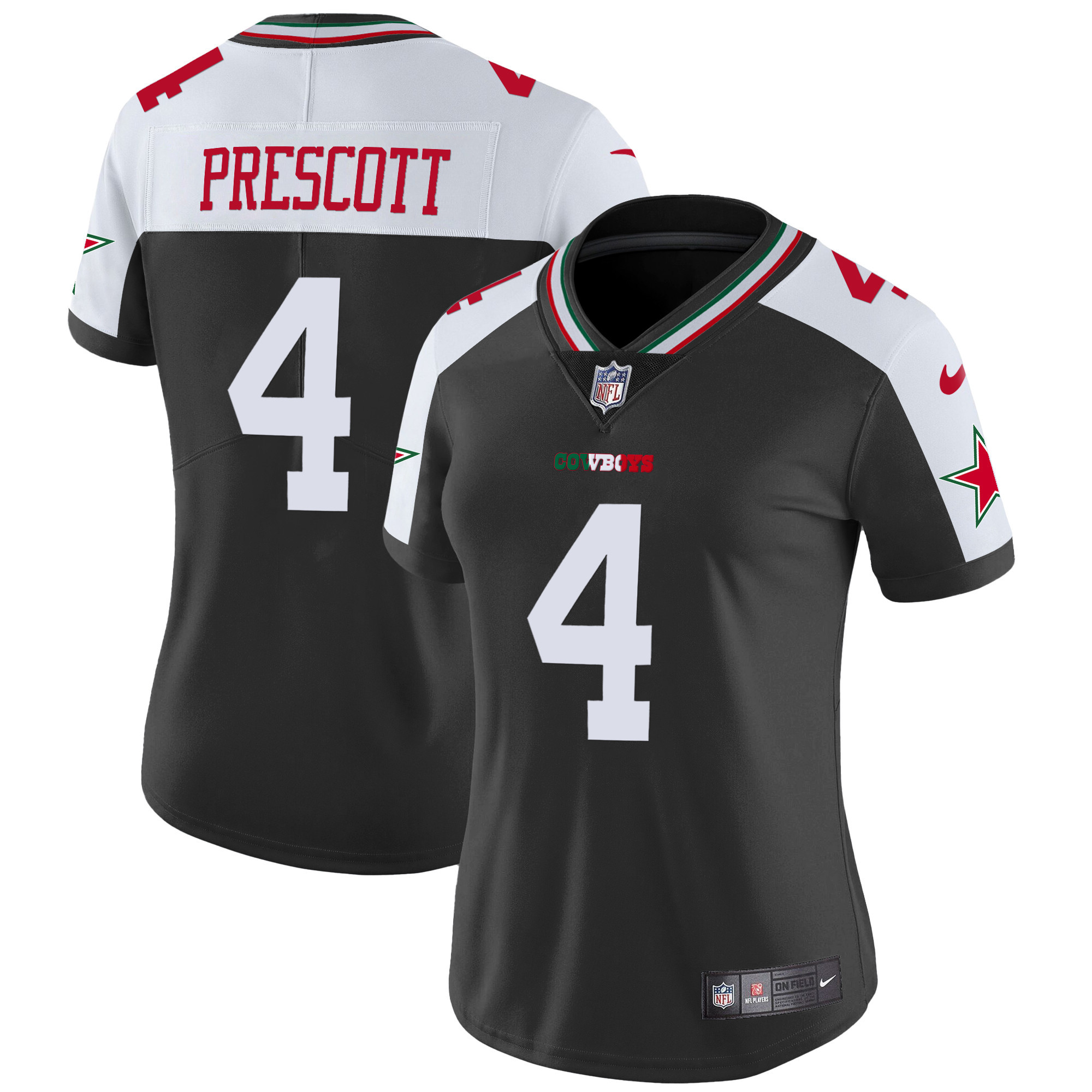Dak Prescott Women's Dallas Cowboys Mexico Vapor Limited Alternate Jersey - All Stitched 