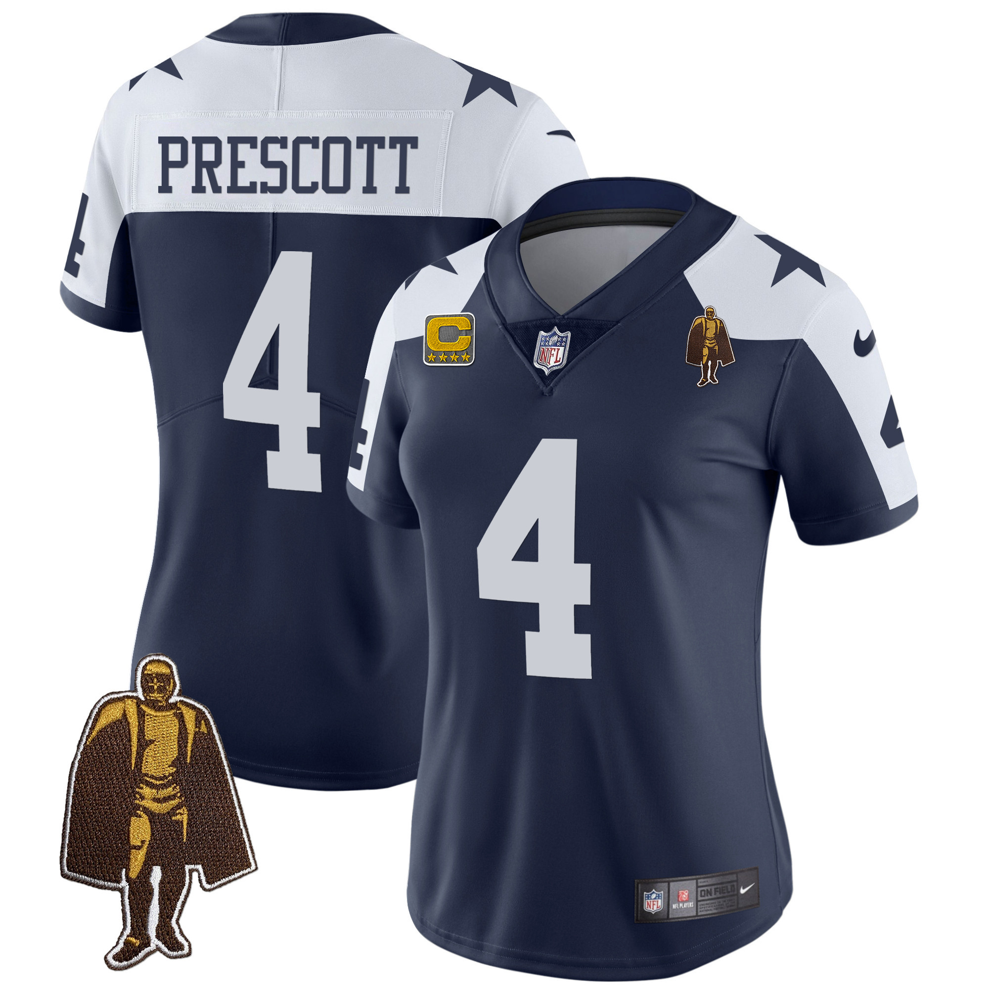 Dak Prescott Women's Dallas Cowboys Throwback Limited Vapor 2004 Jersey - All Stitched 