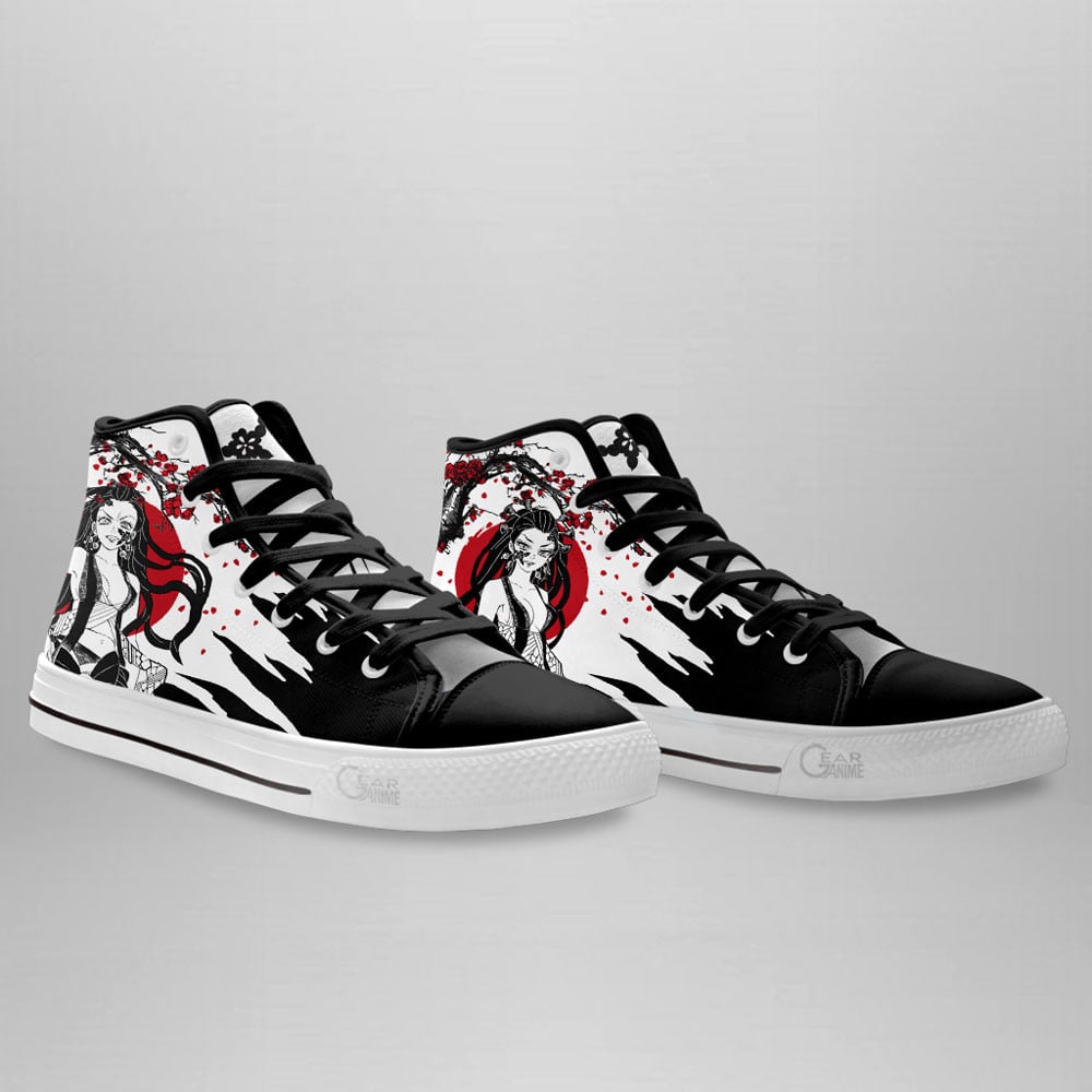 Daki High Top Shoes Custom Demon Slayer Sneakers Japan Style