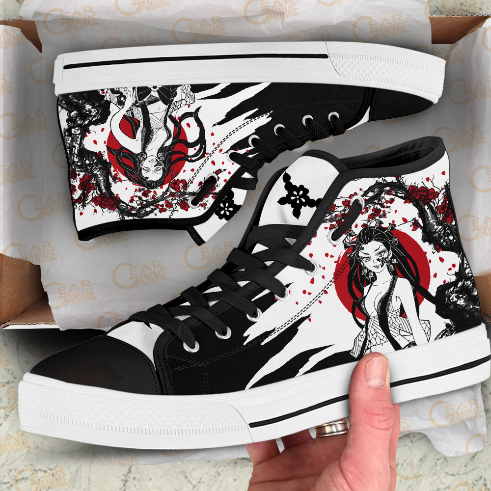 Daki High Top Shoes Custom Demon Slayer Sneakers Japan Style