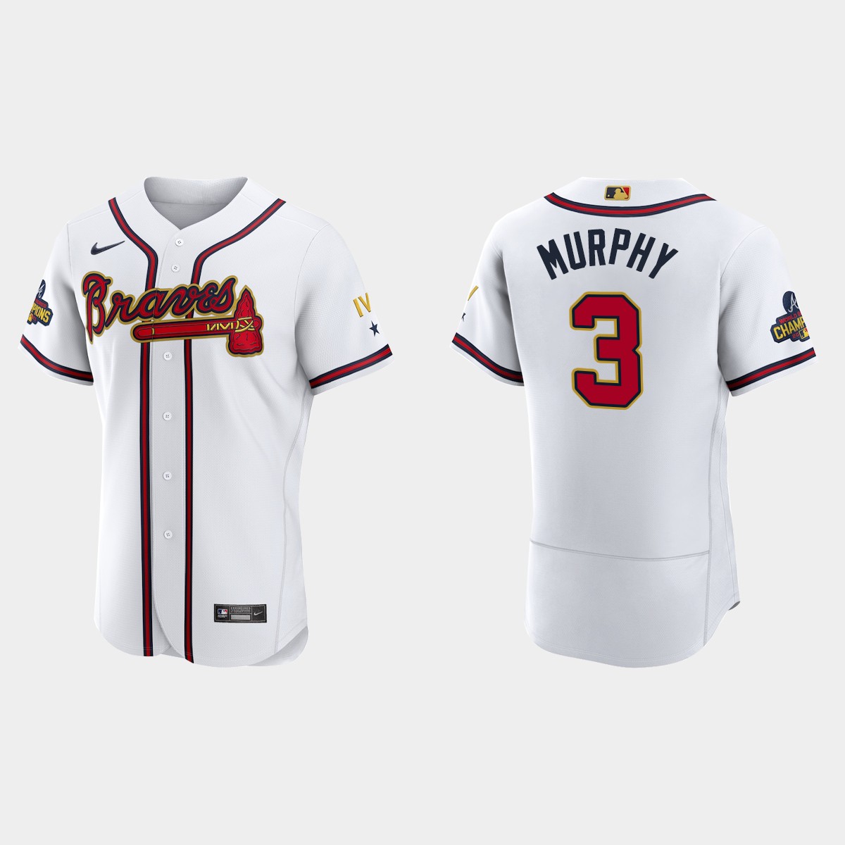Dale Murphy Atlanta Braves 2022 Gold Program White Jersey