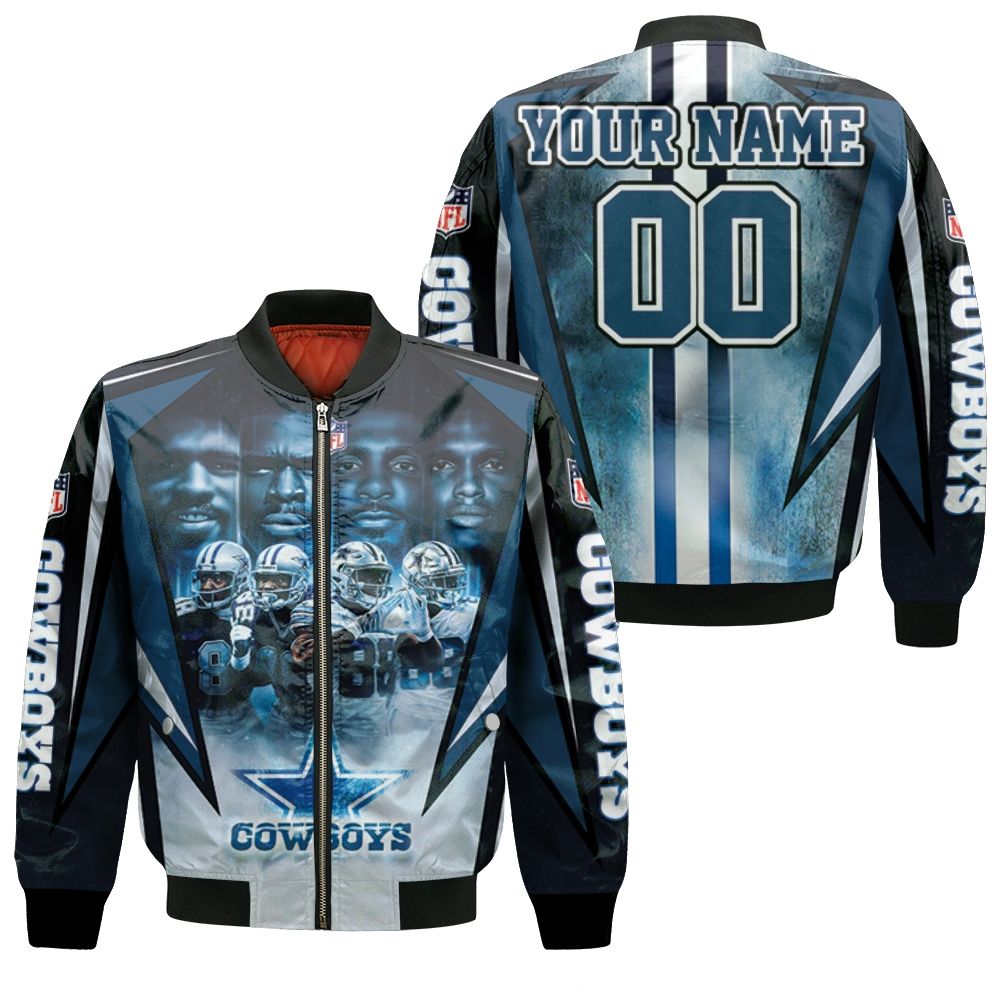 Dallas Cowboys 88 Drew Pearson Michael Irvin Dez Bryant Ceedee Lamb 3d Personalized Bomber Jacket