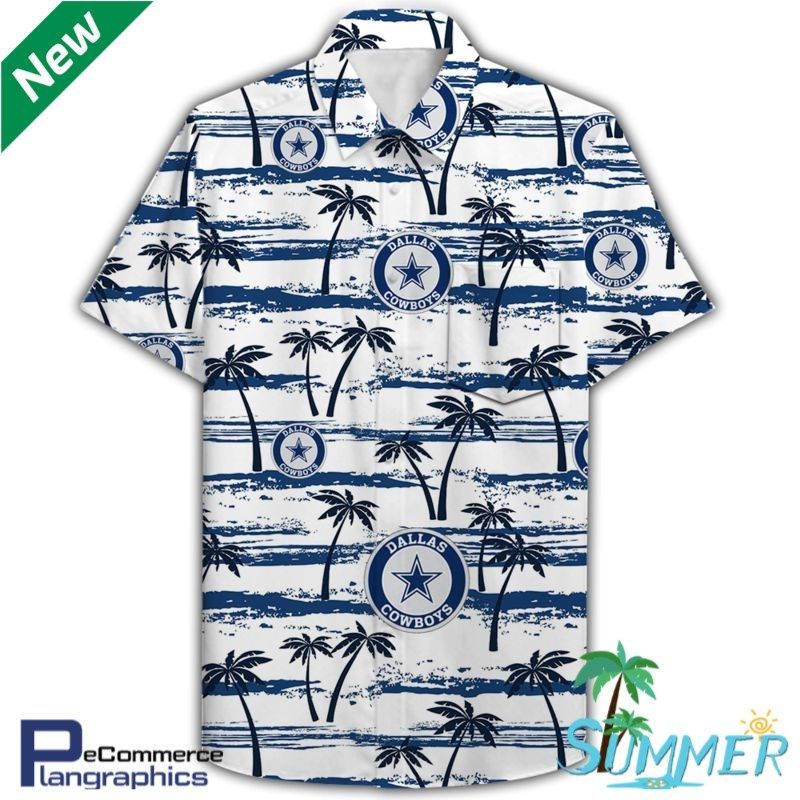 Dallas Cowboys All Over Print Hawaiian Aloha Shirt Hawaiian Beach Shirt