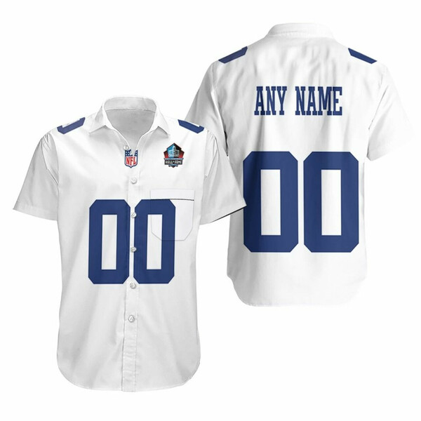 Dallas Cowboys American Football Team White Hawaiian Shirt