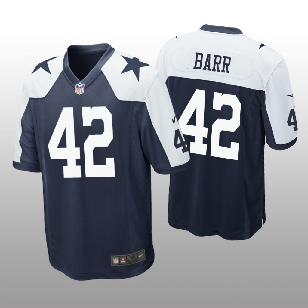 Dallas Cowboys Anthony Barr Navy Jersey Alternate Game - Men's