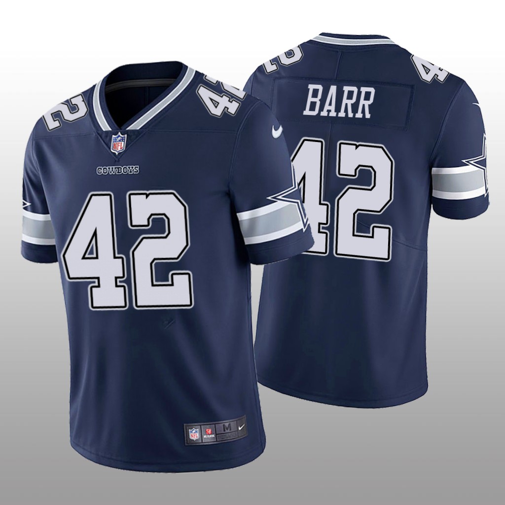 Dallas Cowboys Anthony Barr Navy Jersey Vapor Limited - Men's