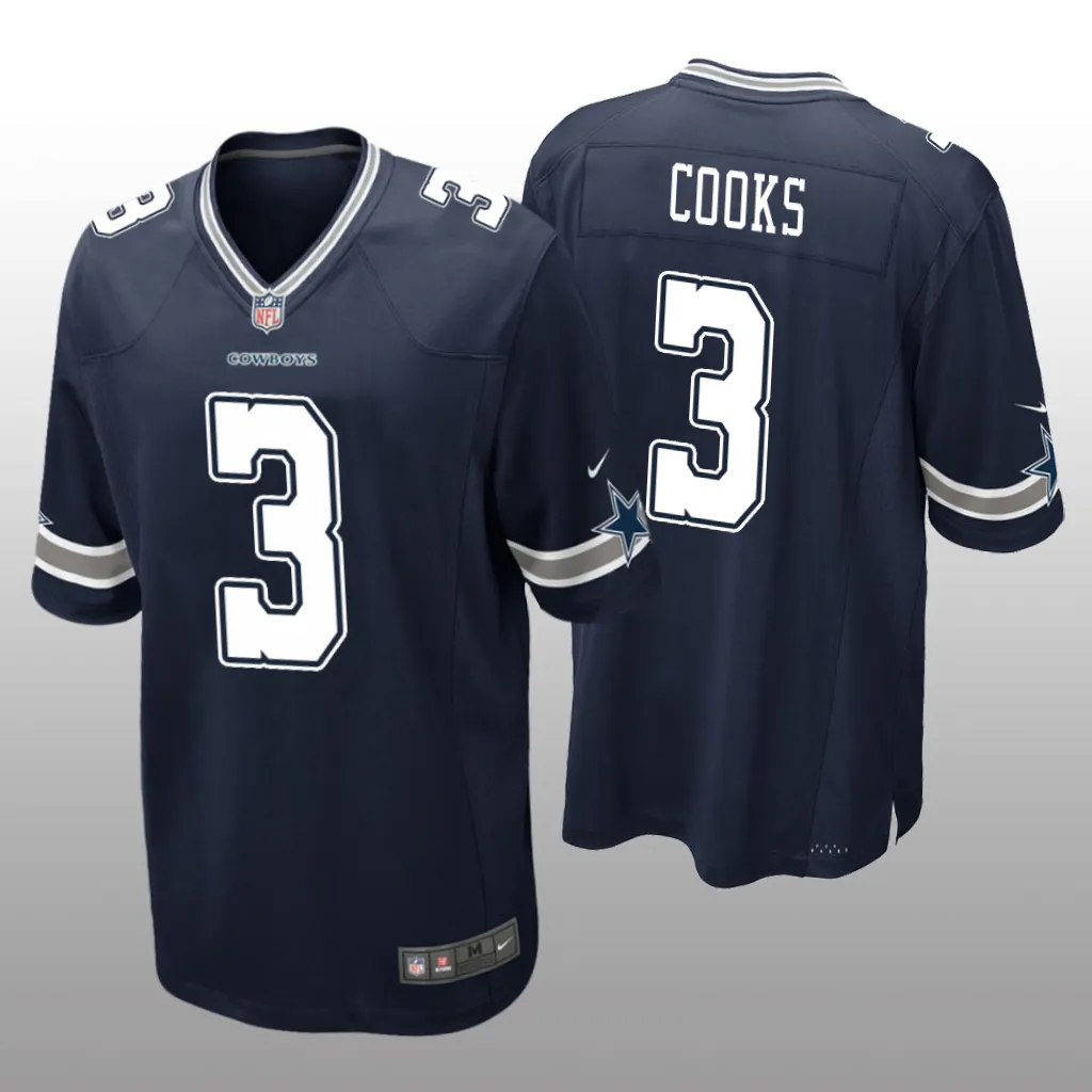 Dallas Cowboys Brandin Cooks Navy Jersey Game - Men's