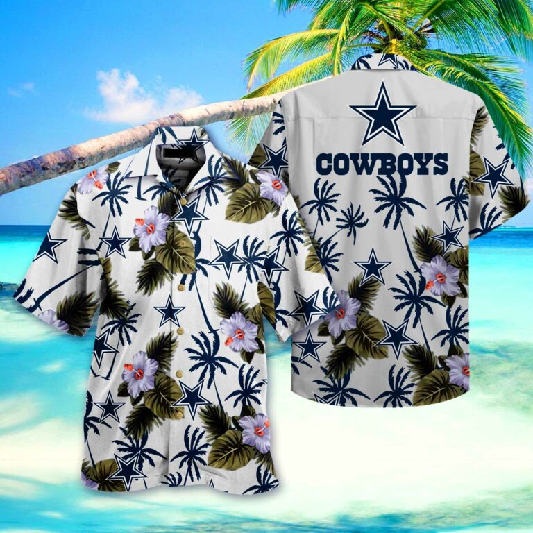 Dallas Cowboys Coconut and Floral Hawaiian Shirt
