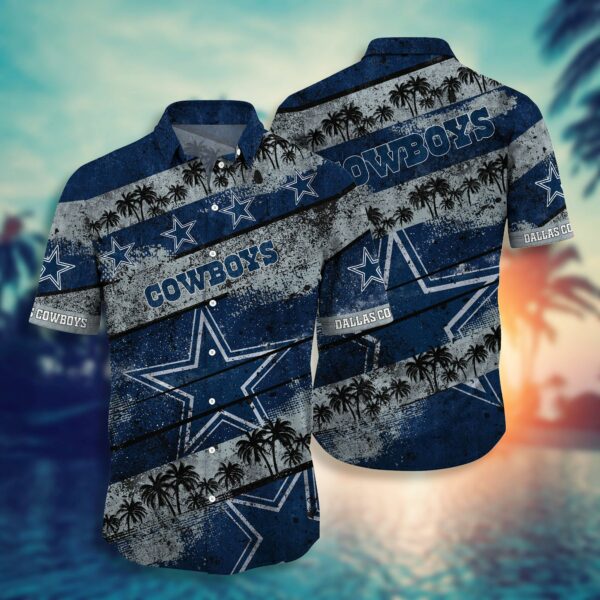 Dallas Cowboys Coconut Distressed Hawaiian Shirt
