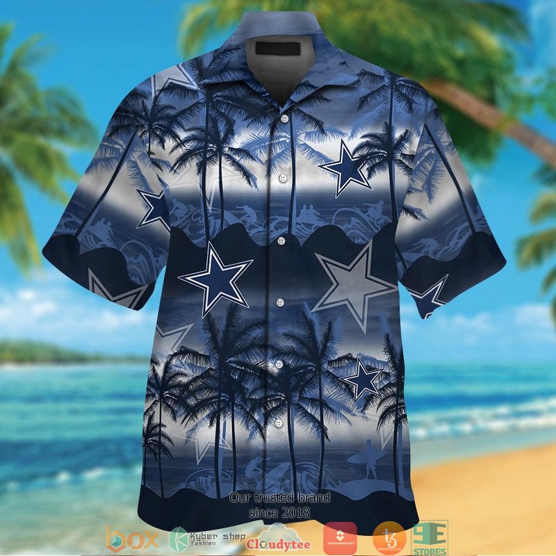 Dallas Cowboys coconut island navy Hawaiian Shirt