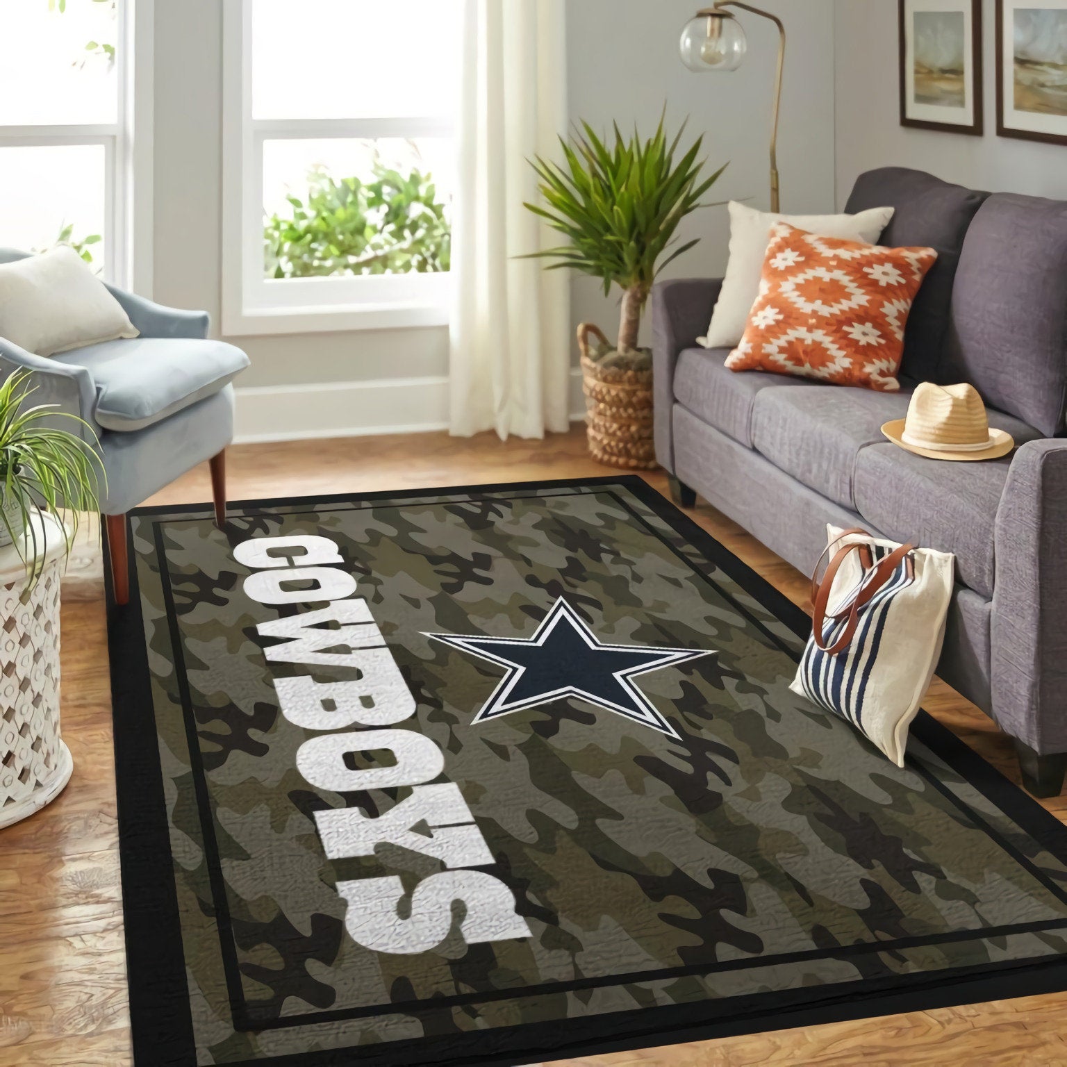 Dallas Cowboys Cowboy Decorative Floor Rectangle Rug