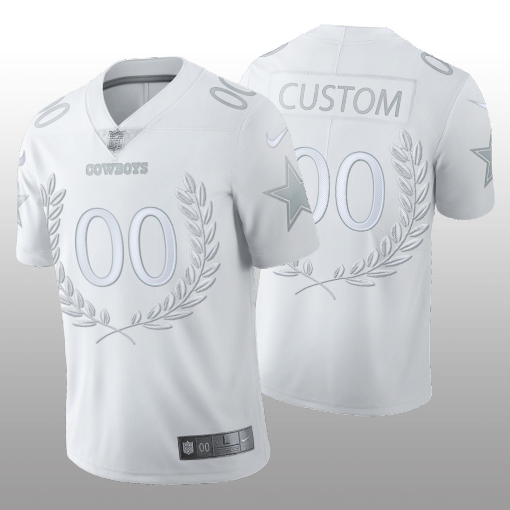 Dallas Cowboys Custom White Jersey 2020 Platinum Limited
