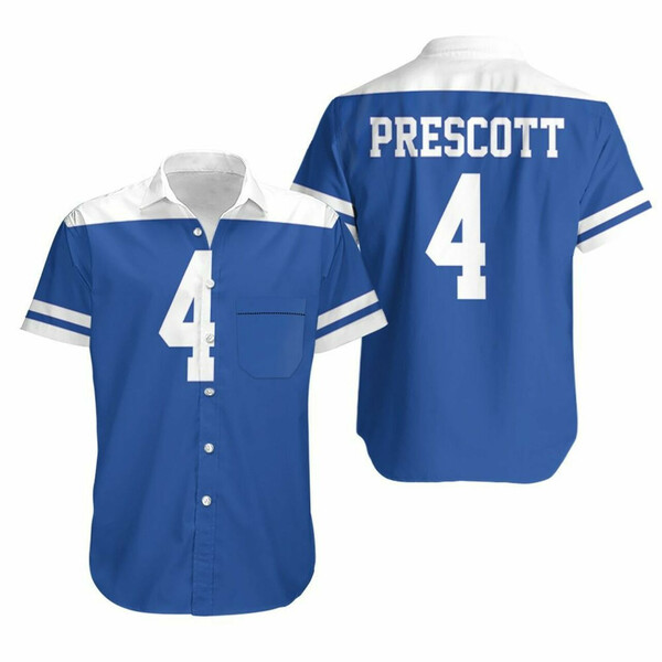 Dallas Cowboys Dak Prescott American Football Hawaiian Shirt