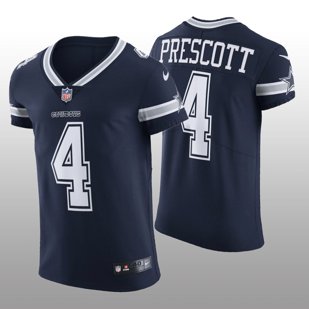 Dallas Cowboys Dak Prescott Navy Jersey Vapor Elite Men's