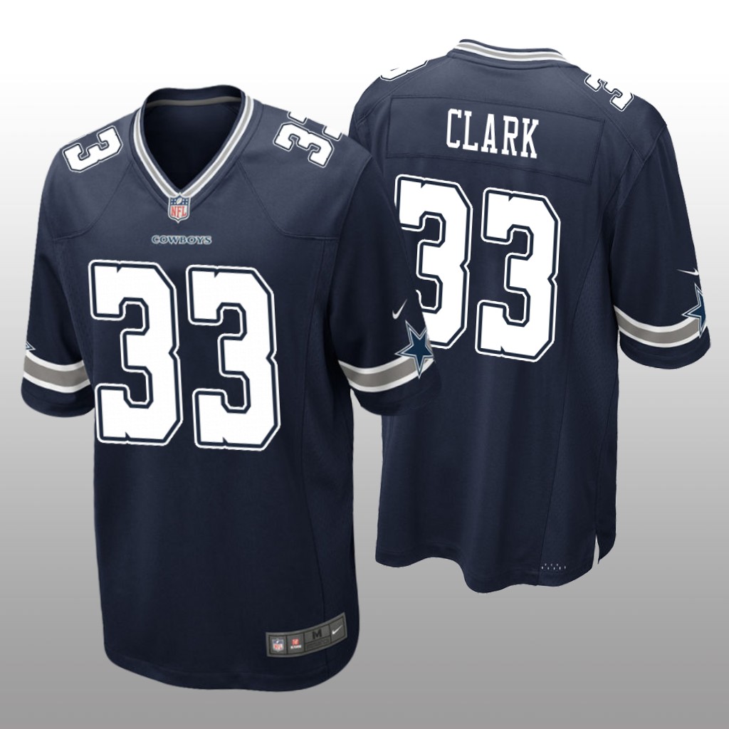 Dallas Cowboys Damone Clark Navy Jersey Game - Men's