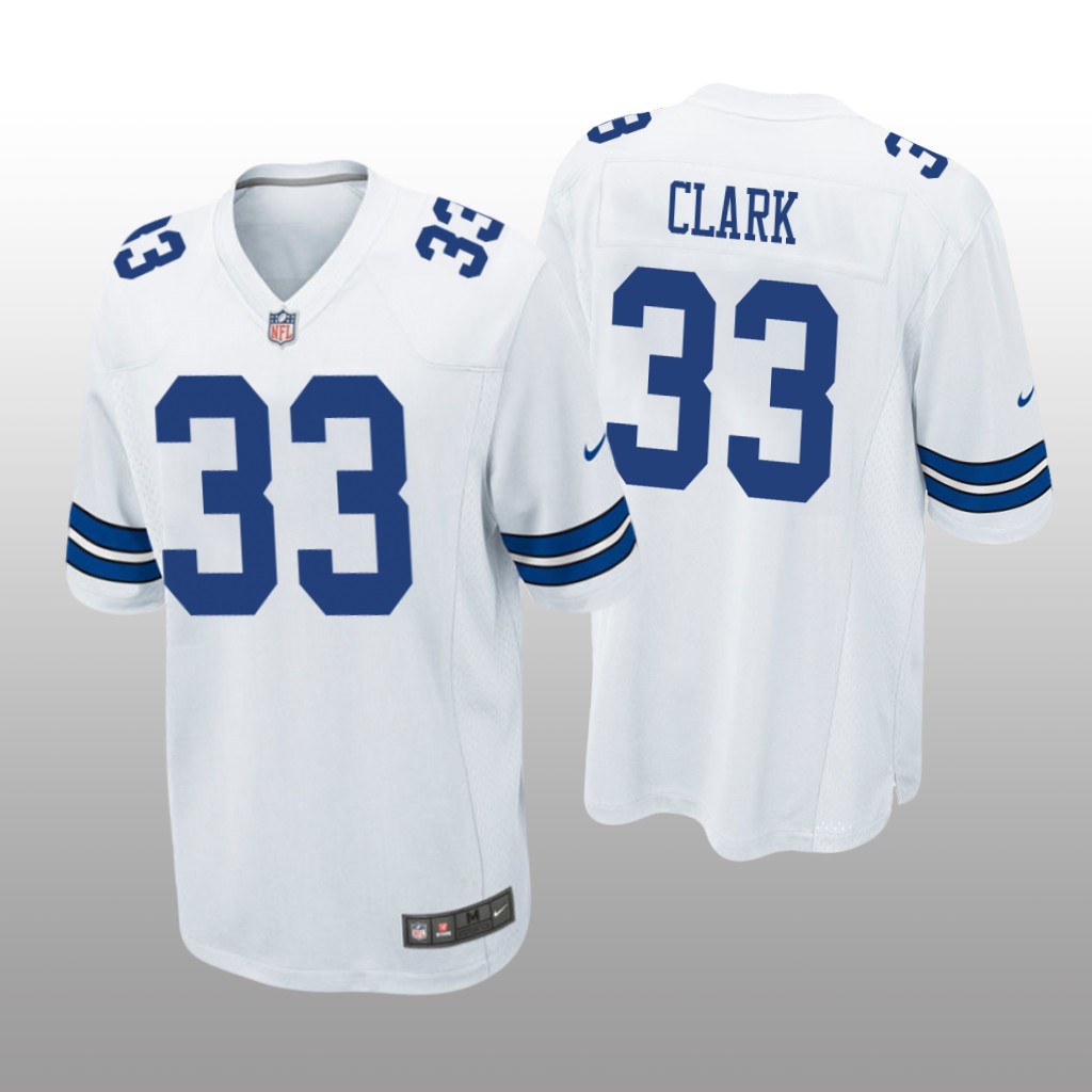 Dallas Cowboys Damone Clark White Jersey Game - Men's