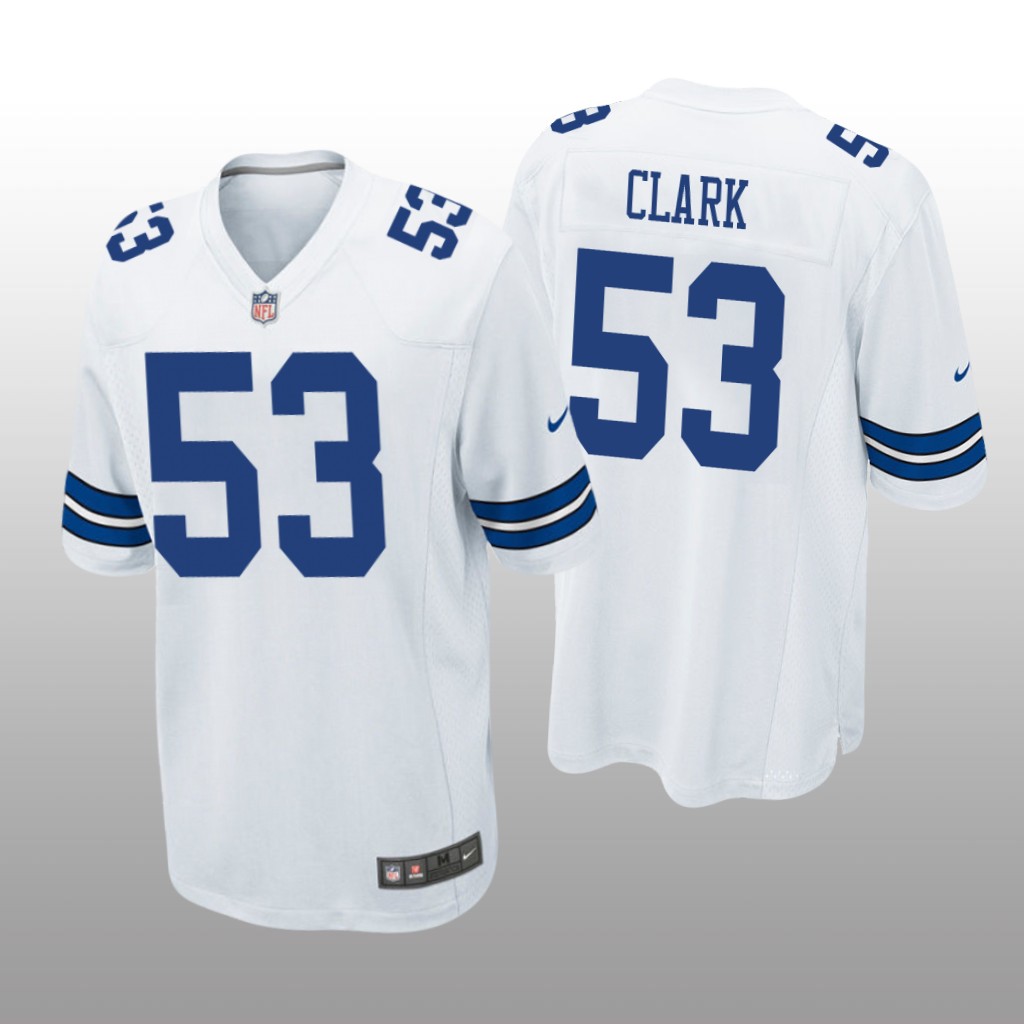 Dallas Cowboys Damone Clark White Jersey Game - Men's