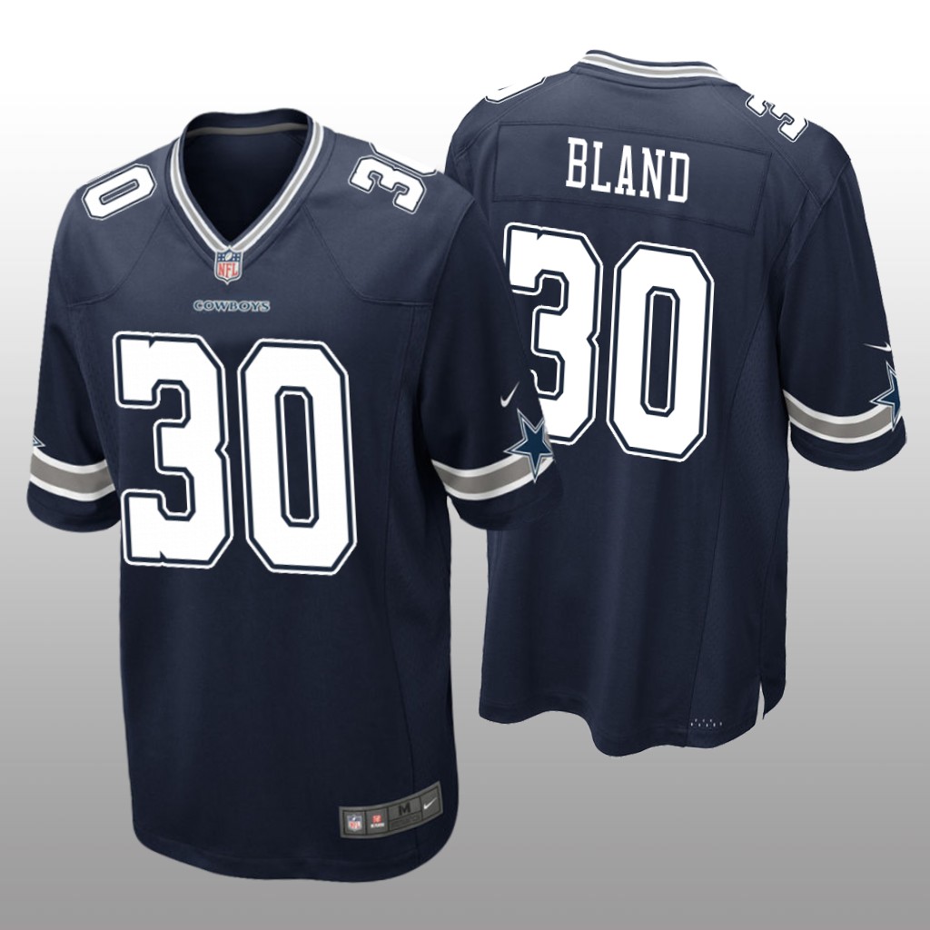 Dallas Cowboys DaRon Bland Navy Jersey Game - Men's