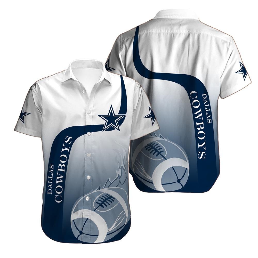 Dallas Cowboys Fireball Hawaiian Shirt