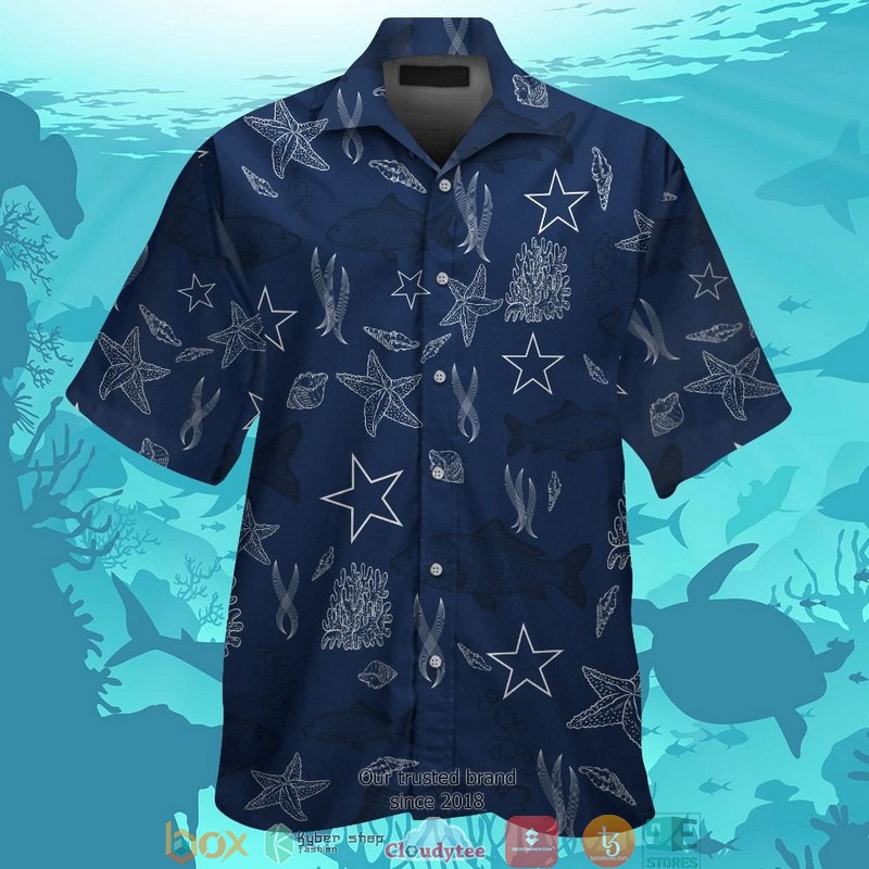 Dallas Cowboys Fish Ocean pattern Hawaiian Shirt