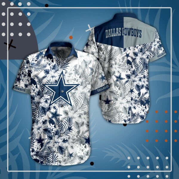 Dallas Cowboys Floral3 Hawaiian Shirt