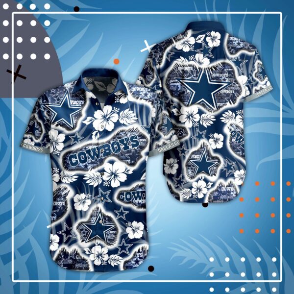Dallas Cowboys Floral4 Hawaiian Shirt