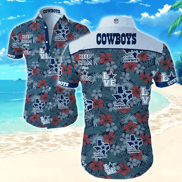 Dallas Cowboys Flower Hawaiian Shirt