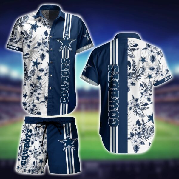 Dallas Cowboys Flower Summer Hawaiian Shirt