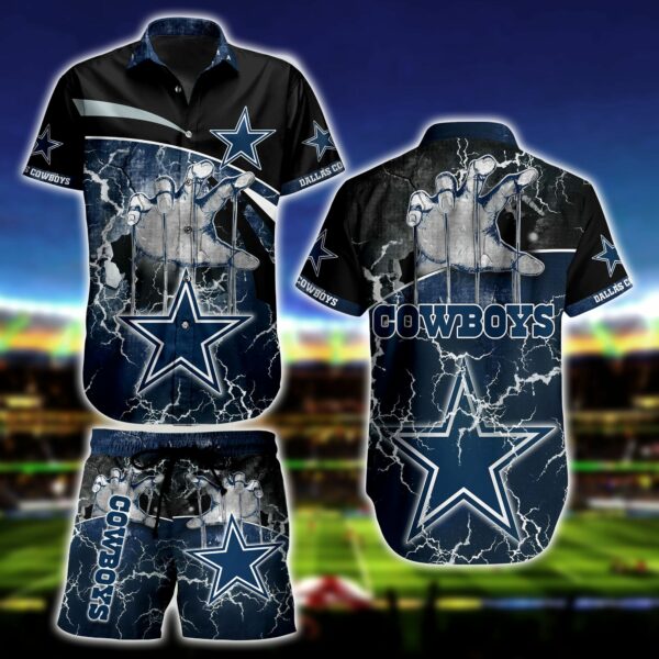 Dallas Cowboys Hand Hawaiian Shirt