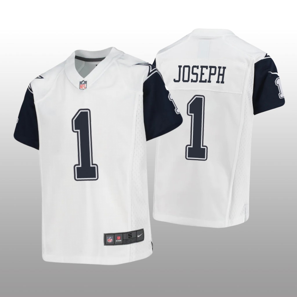 Dallas Cowboys Kelvin Joseph White Jersey Game - Youth
