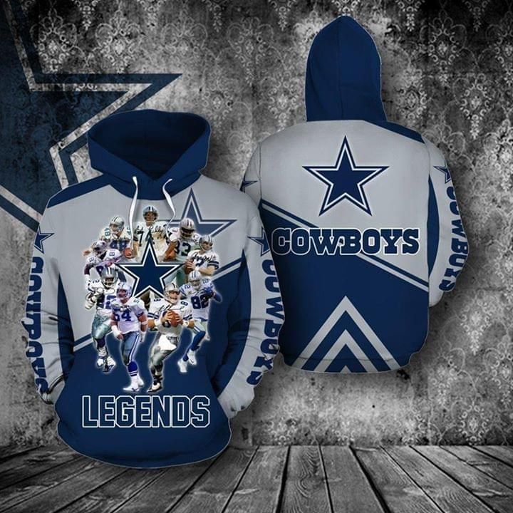 Dallas cowboys legends printed 3D Hoodie
