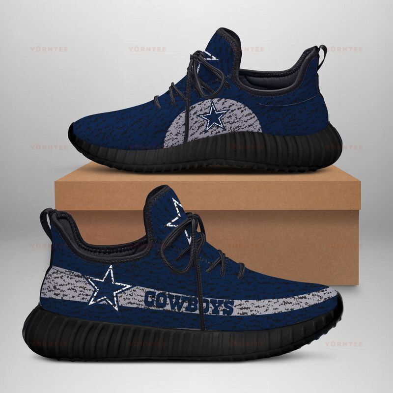 Dallas Cowboys Limited Edition Men’S And Women’S Black Sole And Shoelaces Blue Reze Sneakers