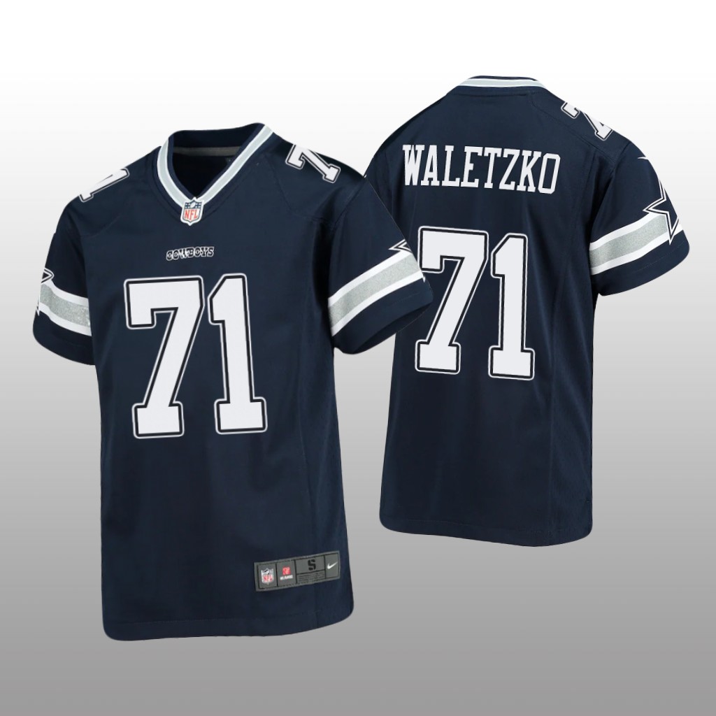 Dallas Cowboys Matt Waletzko Navy Jersey Game - Youth