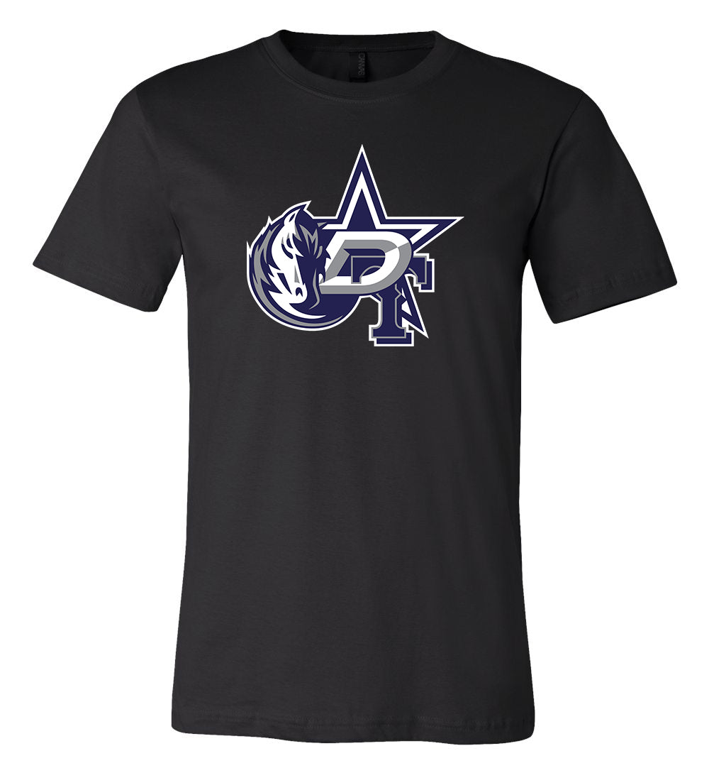 Dallas Cowboys Mavericks Stars Mash Up Logo T-Shirt 6 Sizes Xl!!
