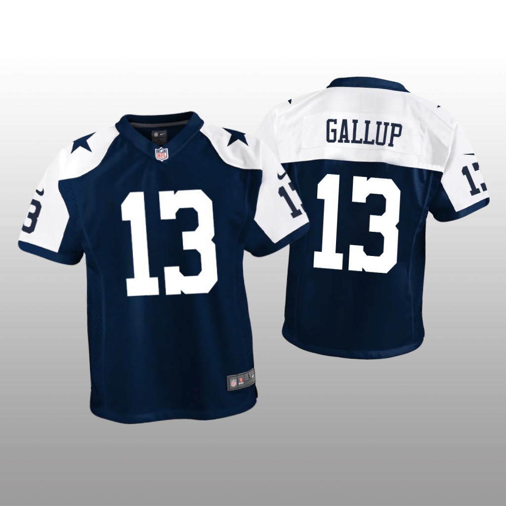 Dallas Cowboys Michael Gallup Navy Jersey Game - Youth