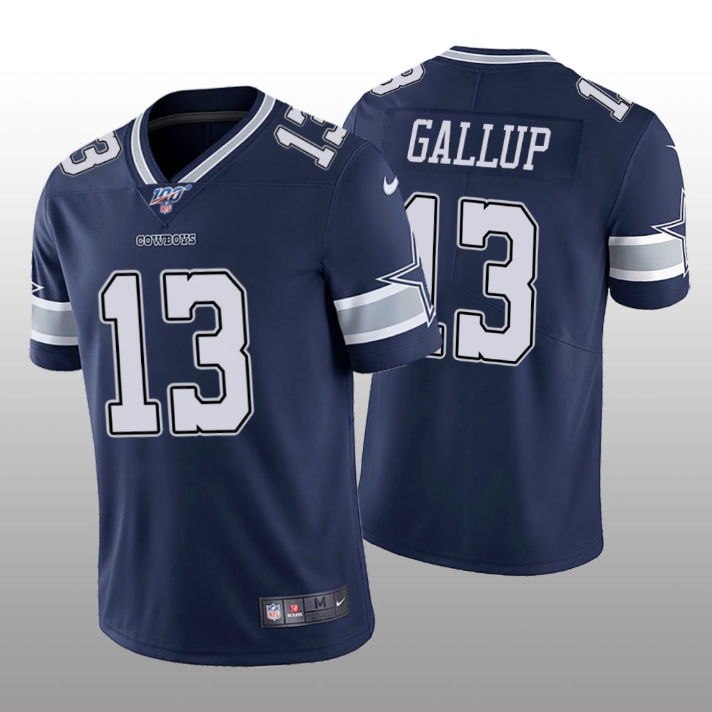 Dallas Cowboys Michael Gallup Navy Limited Jersey 100th Season - Men's