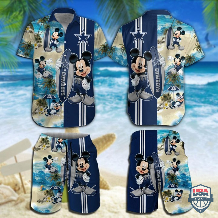 Dallas Cowboys Mickey Mouse Surf Summer Hawaiian Shirt