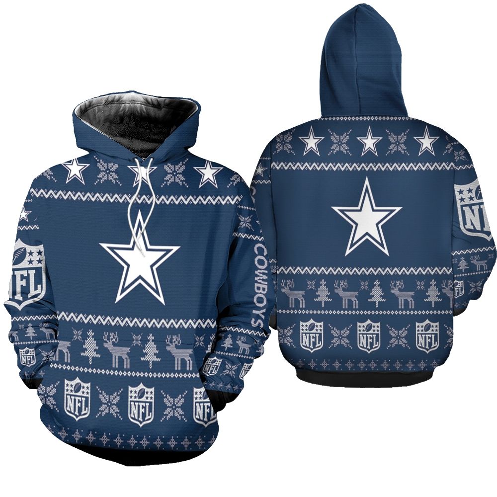 Dallas Cowboys NFL Christmas 3D Hoodie